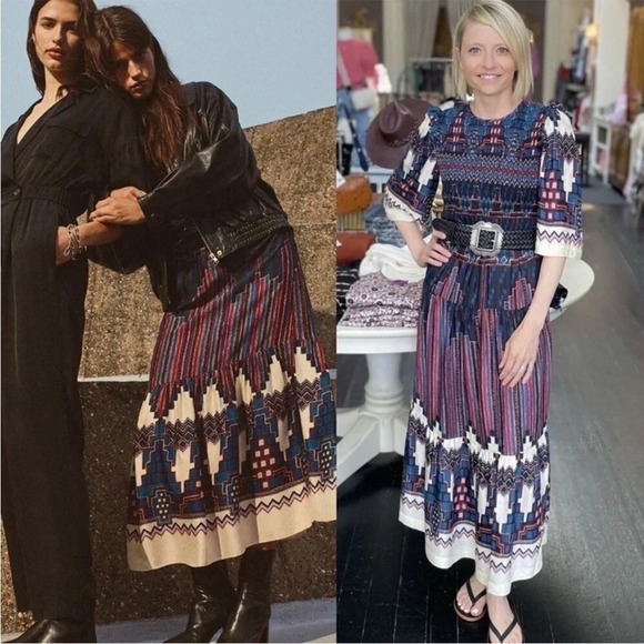 Ba&sh Mandi’s boho printed midi dress - Picture 5 of 16